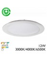 LED downlight spotlight 12W CCT 16.8 cm IP40 3000K 4000K 6500K 120º