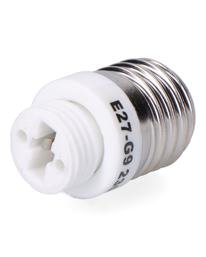 G9 socket to E27 screw adapter
