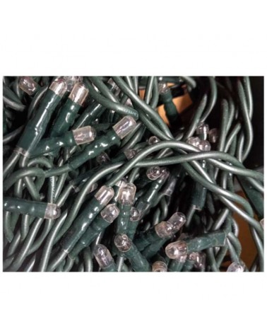 Incandescent Christmas light curtain, 300 lights, 2m x 1m, 96W, green cable, warm light with 8 indoor programs