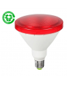 Bombilla PAR38 LED 15W roja IP64 rosca E27 1200Lm.