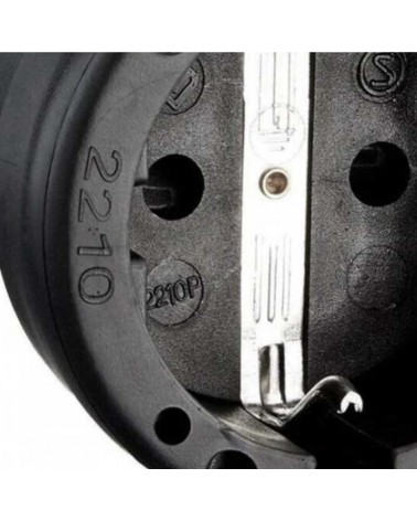 Shucko aerial rubber socket base 10/16A 250V T/TL IP44 4.8mm black