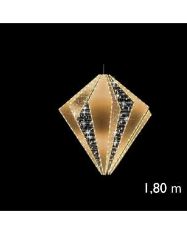 3D Diamond 1.80m 24V 2.50m in warm colors