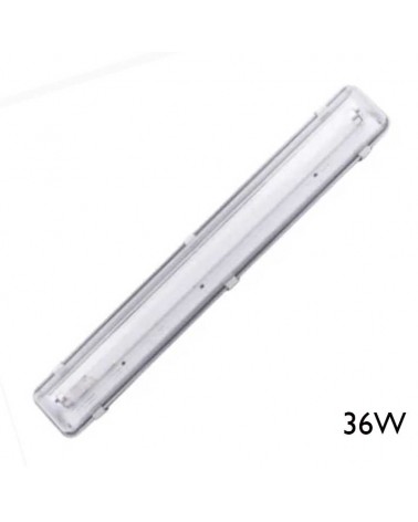 Pantalla estanca para tubo fluorescente 1 X 36W T8 IP65