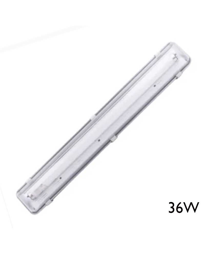 Pantalla estanca para tubo fluorescente 1 X 36W T8 IP65