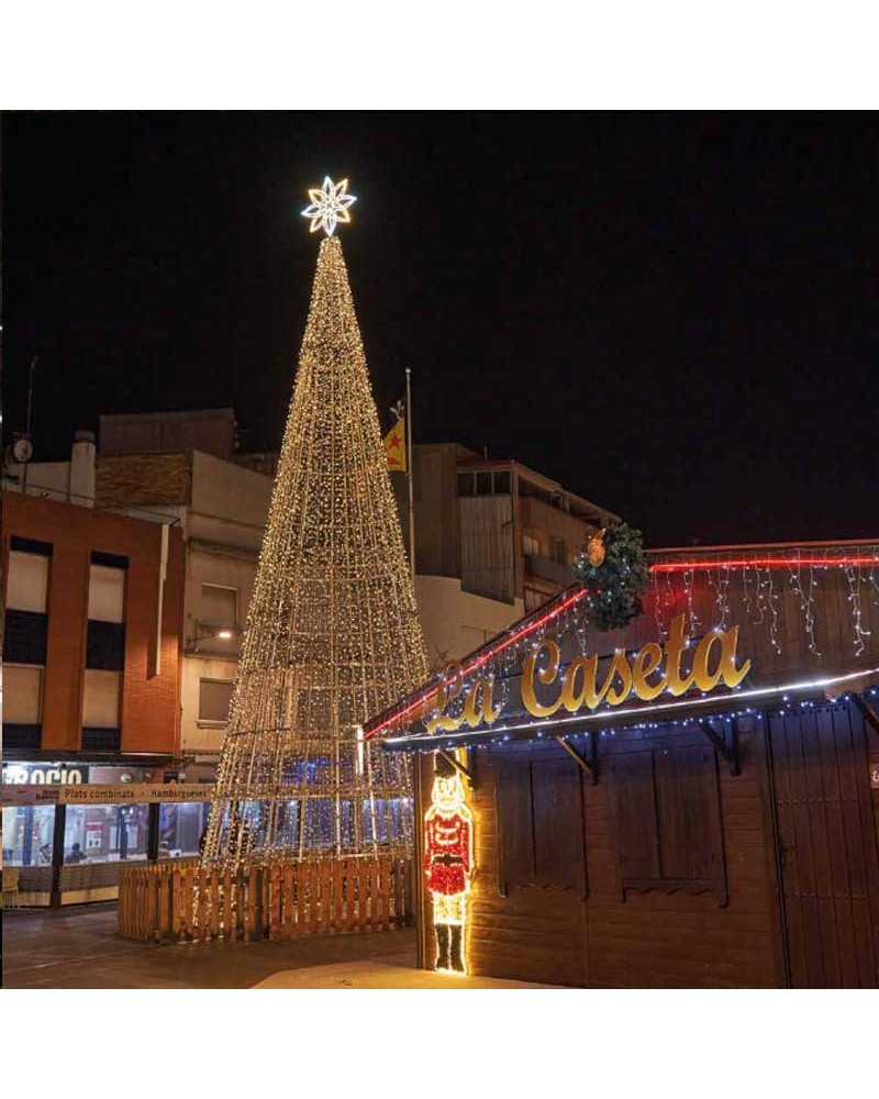 Cono LED luz blanca fría y cálida de 7,12 metros IP65 230V 250W