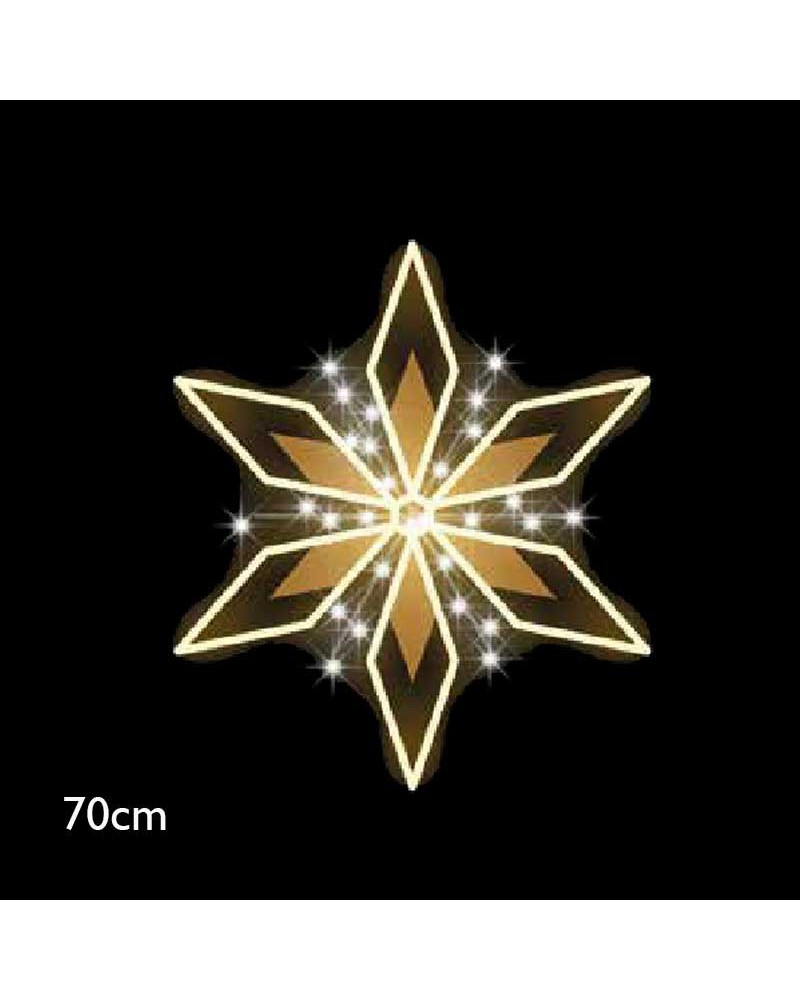 Christmas star-shaped figure 61x70cms suitable for outdoors 9W
