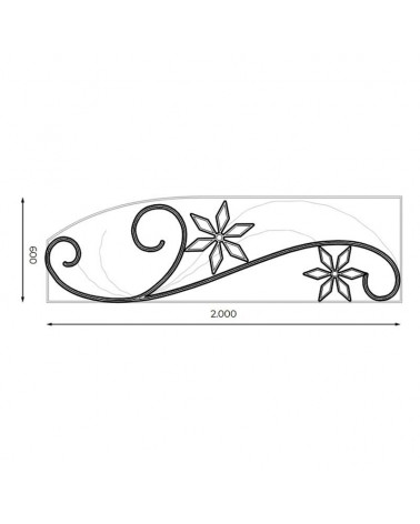 Figura luminosa para calles y farolas de 200cm con 2 flores en luz luz calida y luz fría intermitente