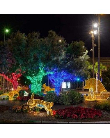 160cm 24V luminous rabbit figure, especially for parks and gardens