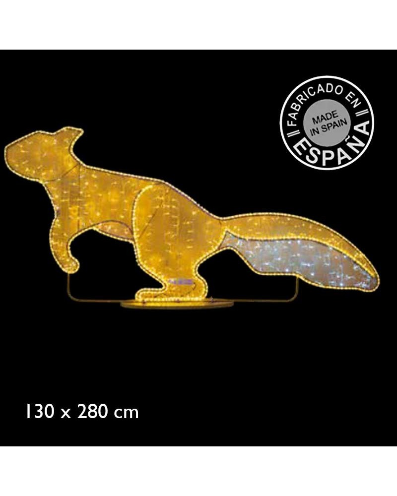 Figura luminosa ardilla 24V de 130cms especial para parques y jardines