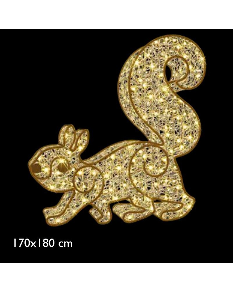 Figura luminosa ardilla 3D 24V de 180cms
