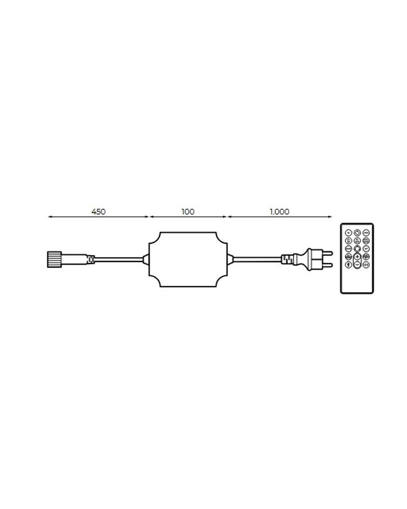 Controlador  CW-WW con mando a distancia 4000 LEDS