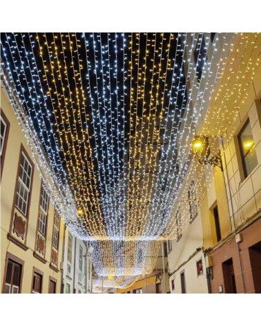 10m cold and warm garland at the same time WW/CW bicolor dimmable white cable 100 LEDs connectable IP65 suitable for outdoor use