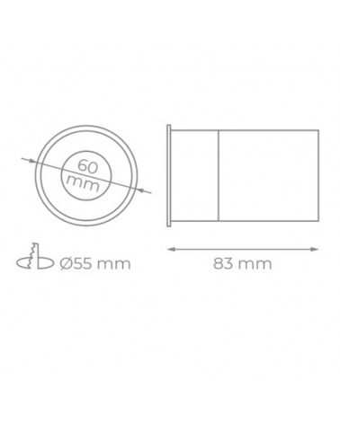 LED Downlight 5W COB CCT 3000/4000/5700ºK White