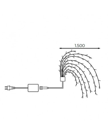 1584 LED moving fountain IP44 42.96W