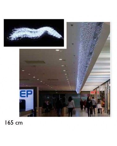 Cola de 1280 LEDs IP44 40 tiras 165cms 24V luz cálida ó fria