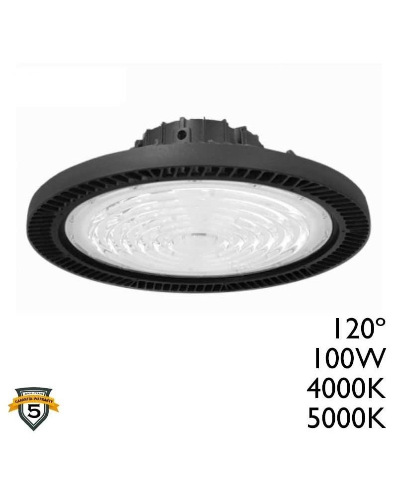 High bay LED UFO 100W 120ª 14000 Lm PRO chip Philips LumiLEDS 3030 IP65