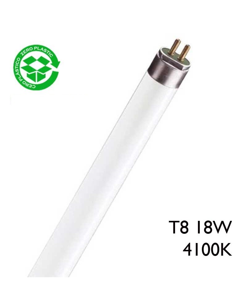 PHILIPS TL-D 18W/33-640 4100K 60cms 1,200Lm fluorescent tube. T8 G13