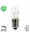 220V 5W E12 incandescent tubular lamp 34mm