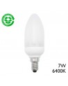 7W E14 6400K energy saving candle bulb CFL