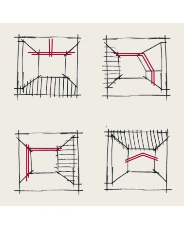 Matt chrome square frame cable system 5 spots max. 10W GU5.3 DC