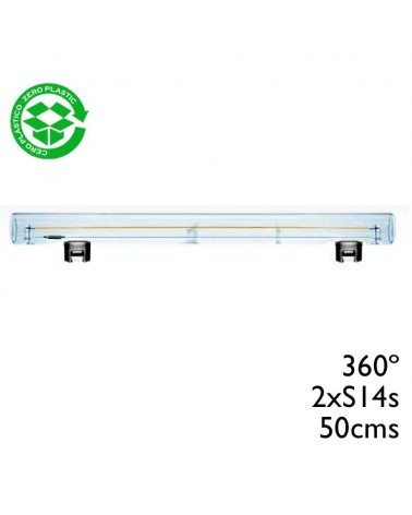 Linestra LED filament 1800K 50x300mm. 5W LED 2xS14d very warm light