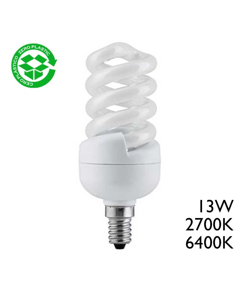 MINI spiral bulb 13W E14 2700K 6400K