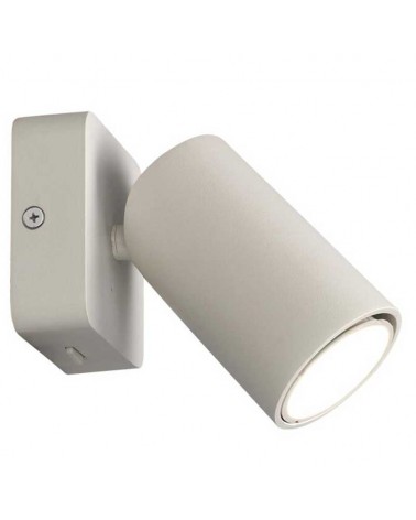 Aplique de pared 80cm GU10 de aluminio con interruptor