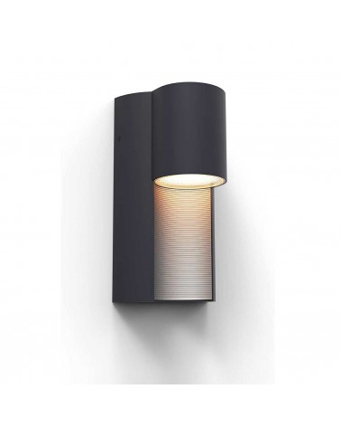 Modern anthracite aluminum GU10 outdoor wall light IP65