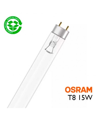 Tubo germicida 15W T8 G13 437mm G15T8 OSRAM