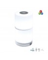 Portable LED lamp 2.3W white finish 8.5cm IP44 touch voice control RGB CCT 2700K-6500K
