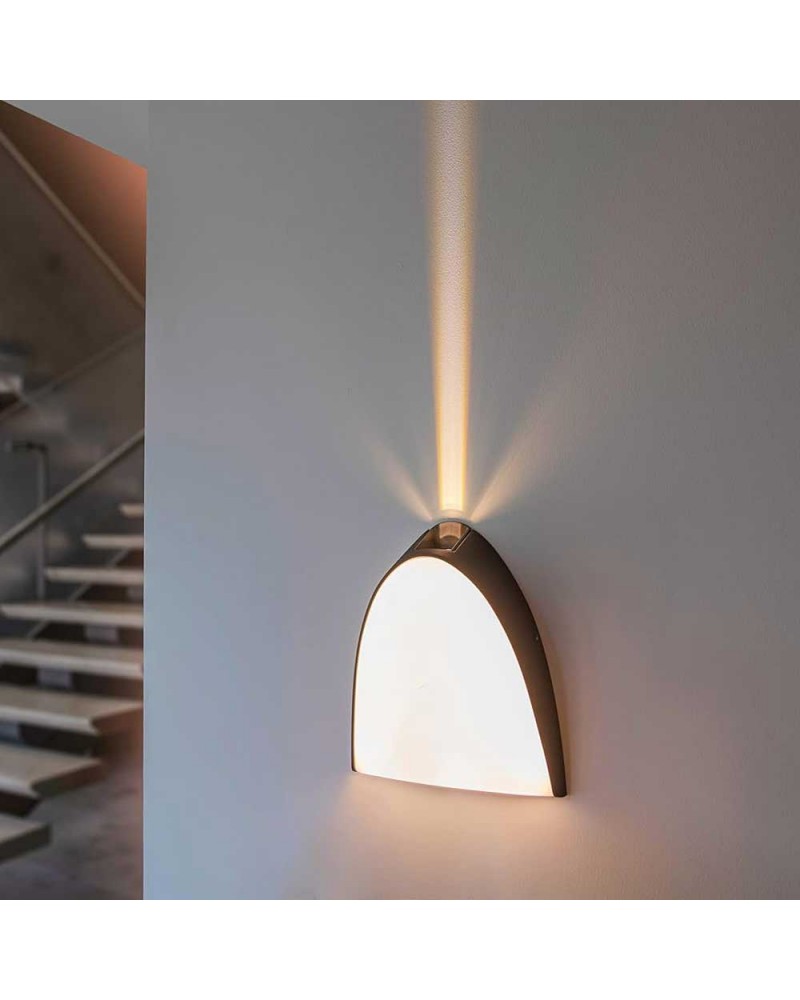 Lámpara de pared LED 14W 3000K para exterior aluminio antracita luz superior e inferior