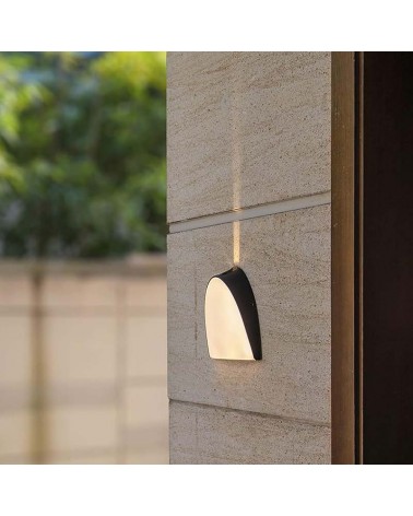 14W 3000K LED wall light for outdoor use, anthracite aluminum, top and bottom light