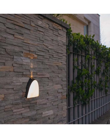 Lámpara de pared LED 14W 3000K para exterior aluminio antracita luz superior e inferior