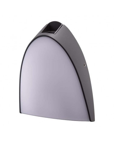 14W 3000K LED wall light for outdoor use, anthracite aluminum, top and bottom light