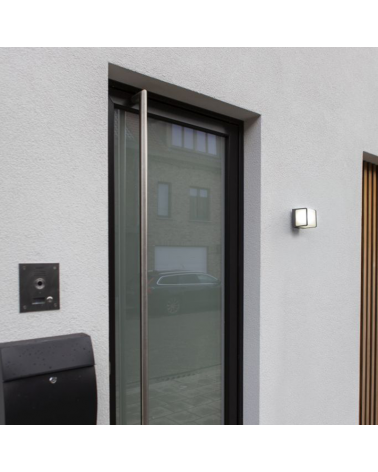 Dark grey outdoor wall lamp 11cm aluminum LED 14.5W 3000K