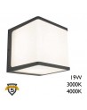 Aplique pared de exterior gris oscuro 15cm de aluminio LED 19W 3000K 4000K
