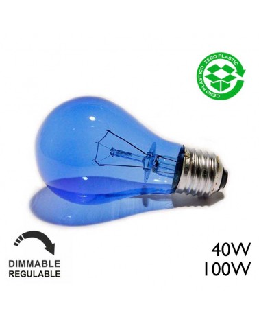 Bombilla incandescente estándar solar luz fría 40W 100W E27 230V de filamento