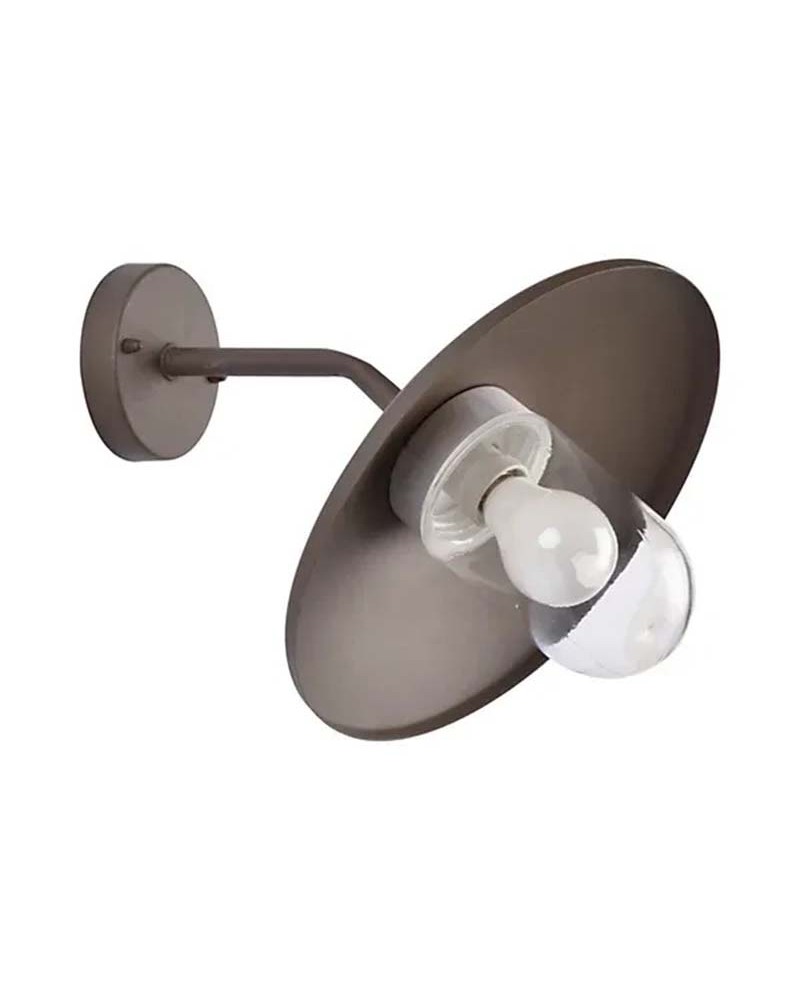 Aplique exterior IP54 en acero negro con casquillo E27