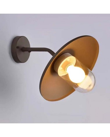 Aplique exterior IP54 en acero negro con casquillo E27