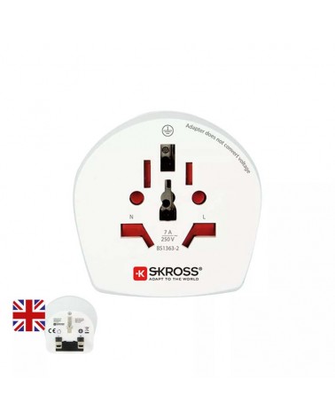 Adaptador europeo - Inglés blanco