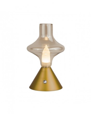 Lámpara de sobremesa LED 2W con batería recargable y tres niveles de luz