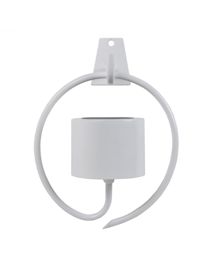 Lámpara solar de pared para exterior IP44 LED 5W regulable 3000-4000-6500K metal blanco