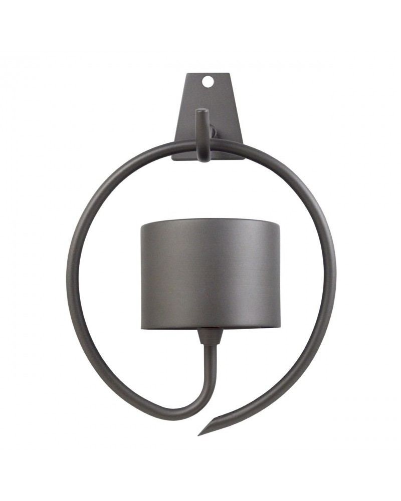 Lámpara solar de pared para exterior IP44 LED 5W regulable 3000-4000-6500K metal gris