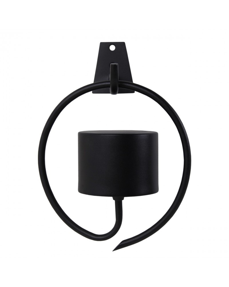 Outdoor Solar Wall Light IP44 LED 5W Dimmable 3000-4000-6500K Black Metal