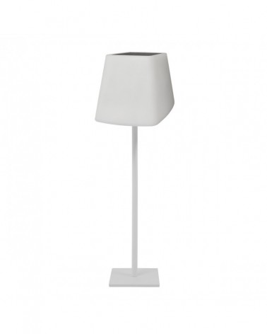 Lámpara solar regulable en altura IP44 LED 5W 3000-4000-6500K en metal blanco