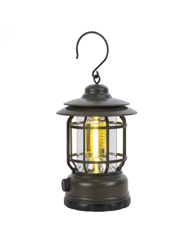 Lámpara de sobremesa y colgante IP54 LED 2W con batería recargable y regulador de intensidad color verde mate