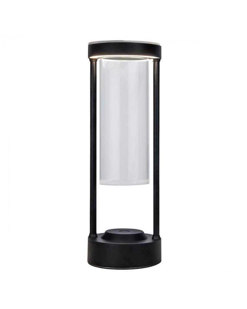 Lámpara portátil LED 2W batería recargable 3000K 4500K 6000K color negro