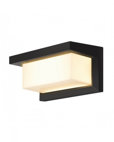 Aplique de pared exterior IP54 LED 12W 3000K Negro
