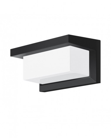 Aplique de pared exterior IP54 LED 12W 3000K Negro