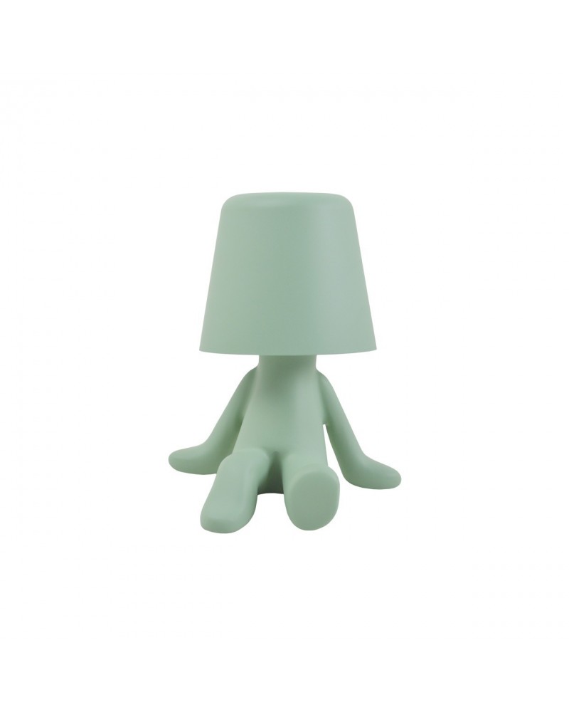 Lámpara de mesa LED 3W acabado verde 3000K 4000K 6000K 180Lm con batería recargable